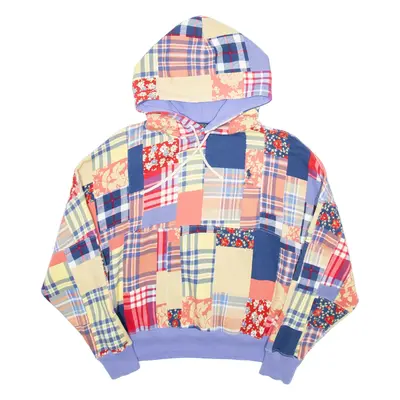 POLO RALPH LAUREN Patchwork Mens Purple Hoodie S