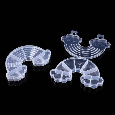9 Grids Rainbow Plastic Bead Containers