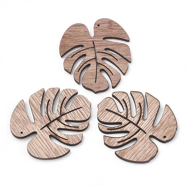 Undyed Platane Wood Pendants