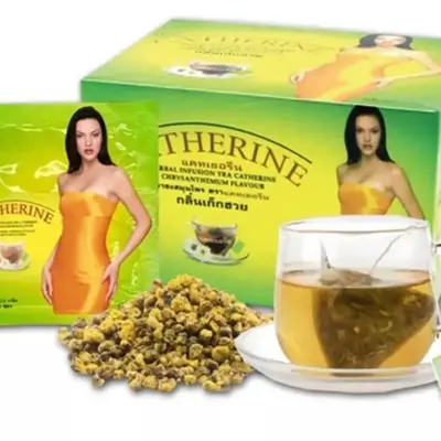 Chrysanthemum tea with Herbal infusion made with senna pods and senna leaves 32 tea bags helps boost vitality kidney natural ...