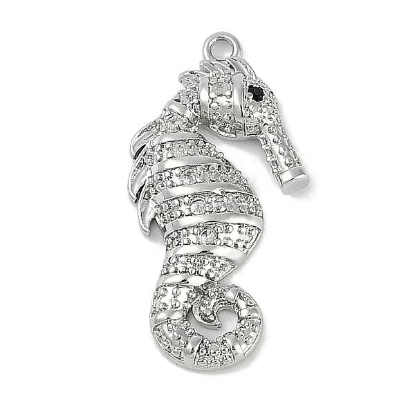 Brass Micro Pave Cubic Zirconia Pendants