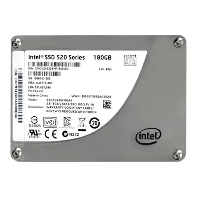Intel SSDSC2BW180A3 | 520 180GB Multi-Level Cell SATA 6Gb/s 2.5-Inch Solid State Drive