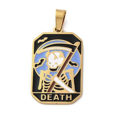 Ion Plating(IP) 304 Stainless Steel Enamel Pendants