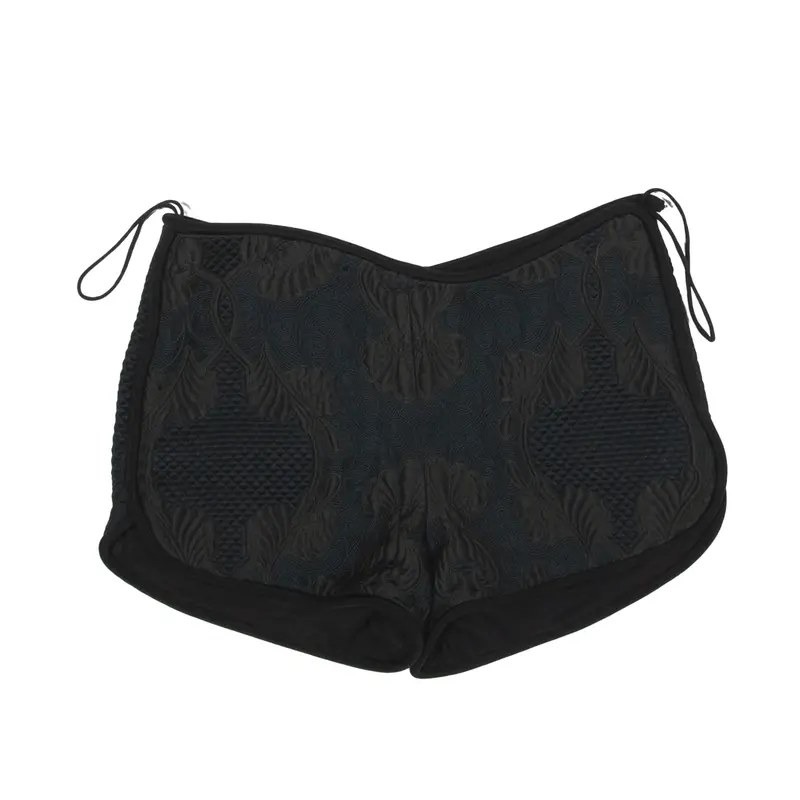PHILLIP LIM Casual Shorts Black Regular Crazy Pattern Womens S W28