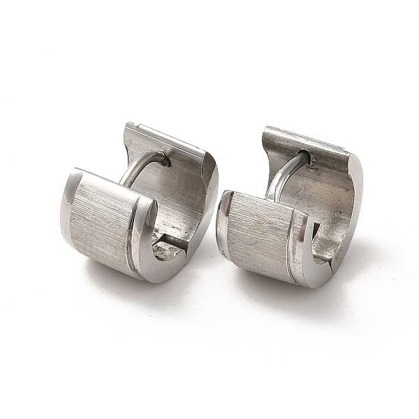 Non-Tarnish 304 Stainless Steel Thick Hoop Earrings