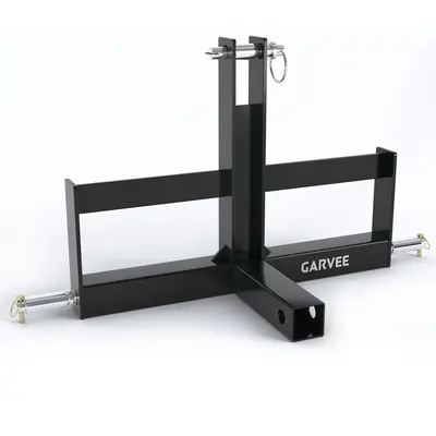 Garvee Heavy Duty 3 Point Hitch Receiver for Tractor – 2 Category 1 Quick Attach Drawbar Adapter – Includes Suitcase Wei...