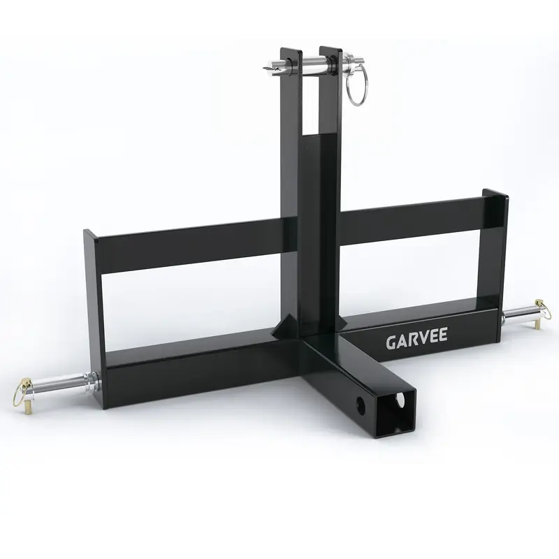 Garvee Heavy Duty 3 Point Hitch Receiver for Tractor – 2 Category 1 Quick Attach Drawbar Adapter – Includes Suitcase Wei...