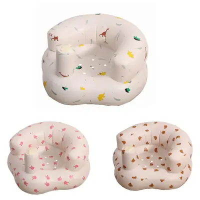 Inflatable Baby Chair, 1 Count Cute Cartoon Pattern Inflatable Baby Seat, Baby Inflatable Sofa Chair, Baby Furniture for Home