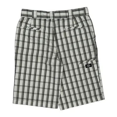 Dickies Checked Shorts - 34W 13L Black Cotton Blend
