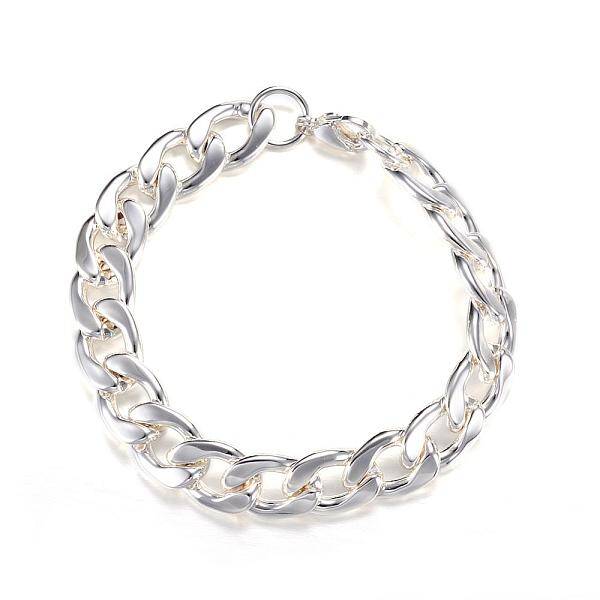 304 Stainless Steel Curb Chain Bracelets