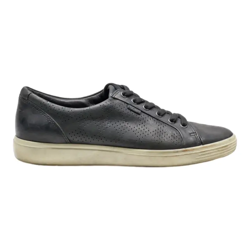 ECCO Sneaker Trainers Black Leather Womens UK 9.5