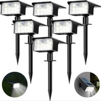 Solar Powered Outdoor Spotlight, Waterproof Solar Flood Light with 3 Modes, Outdoor Lighting for Garden, Yard, Patio, Lawn, ...