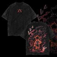 Limited Edition Monster Adult Gon Freecss Hunter x Hunter Anime Double Printed Oversize Lightweight Acid Washed Tee, Gift For...