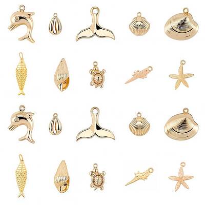 Ocean Theme Brass Pendants