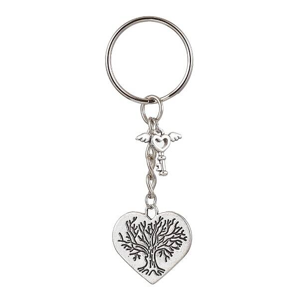 Valentine's Day Heart Alloy Pendant Keychain