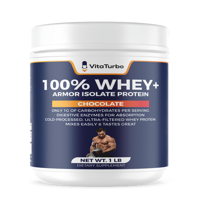 100% Whey+ Armor Isolate Protein (Chocolate) - 1 LB - 28 Grams