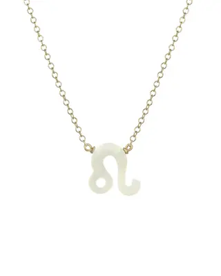 Zodiac Necklace | Metal Color: Gold | Sign: Leo