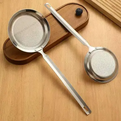 Stainless Steel Strainer, Durable Kitchen Strainer, Kitchen Fine Mesh Filter for Cooking, Frying, Noodles, Vegetables, Utensi...