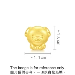 'Fate & Myth' 999 Gold Dog Charm