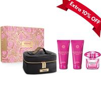 Versace Bright Crystal Absolu Gift Set - Floral Fruity Perfume, Body Lotion & Shower Gel in Luxury Case