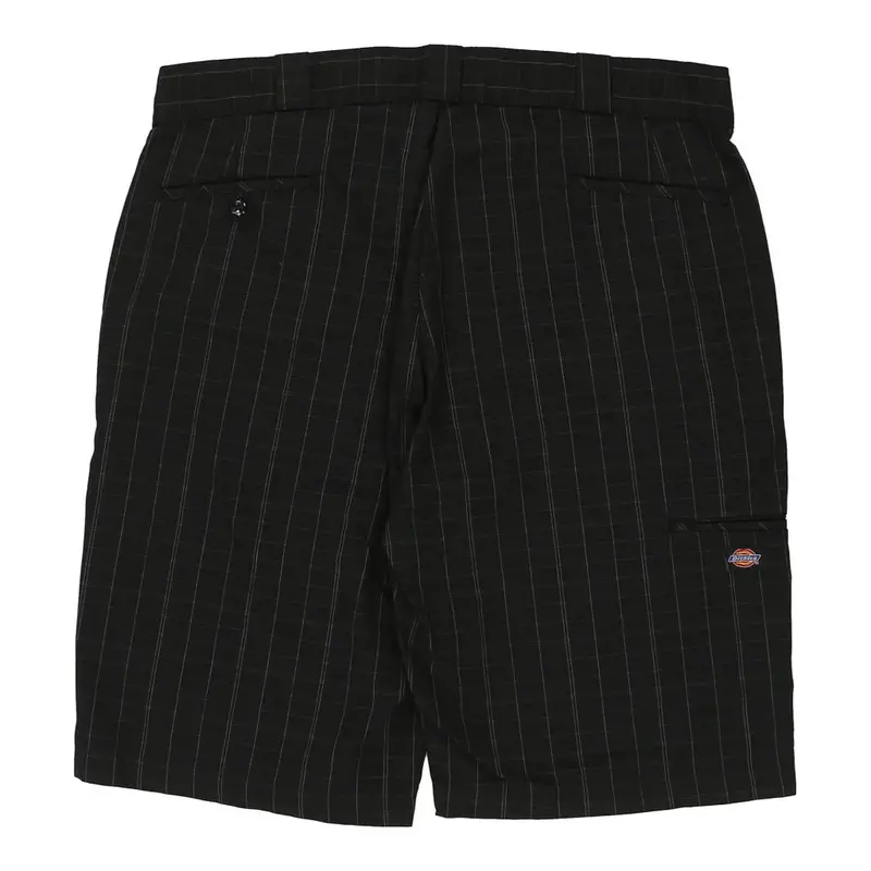 Dickies Checked Shorts - 41W 13L Black Cotton