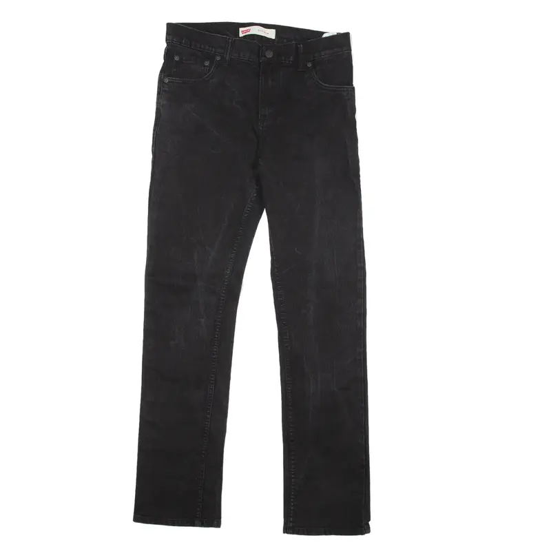 LEVI'S 511 Jeans Black Denim Skinny Straight Boys W30 L30
