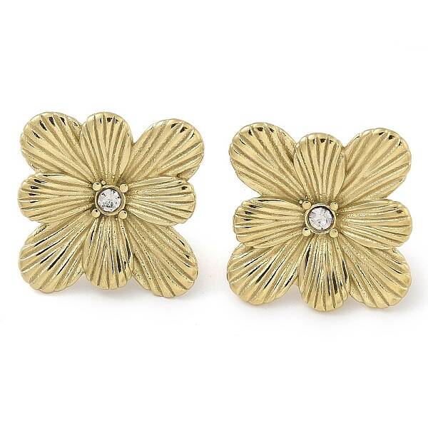 Ion Plating(IP) 304 Stainless Steel Stud Earrings