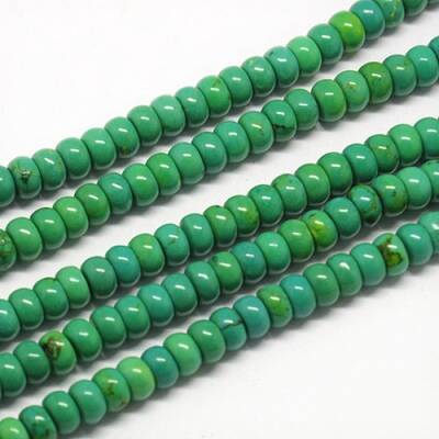 Natural Magnesite Rondelle Beads Strands