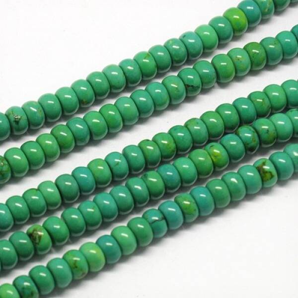Natural Magnesite Rondelle Beads Strands