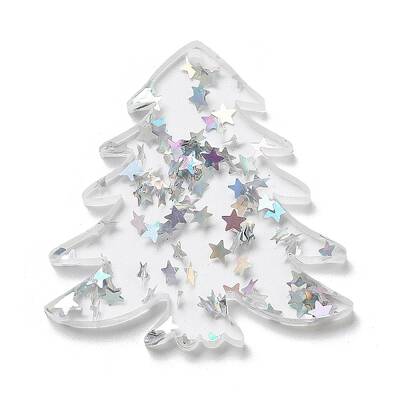 Christmas Theme Opaque Printed Acrylic Pendants