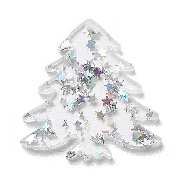 Christmas Theme Opaque Printed Acrylic Pendants