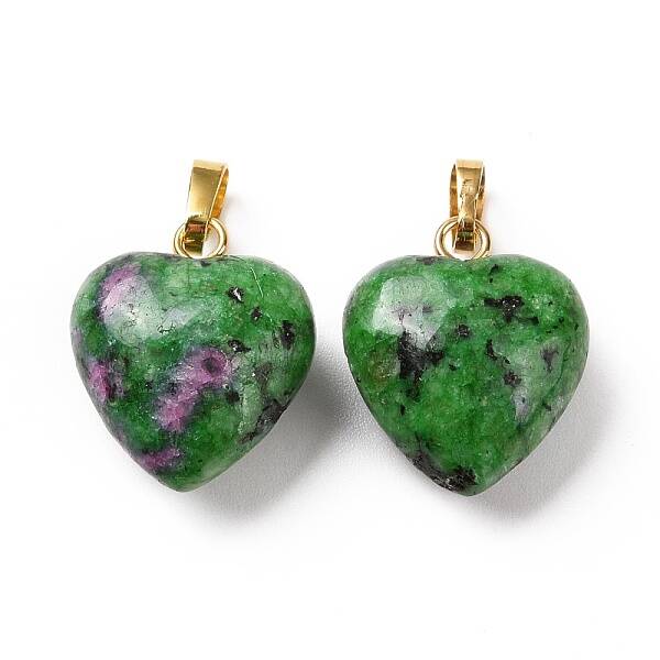 Natural Ruby in Zoisite Pendants
