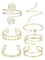 Women's Elegant Minimalist Cuff Bangles Bracelets, Trendy Exquisite Arm Cuff Bangle, Chic All-match Vintage Jewelry As Gift f...