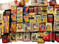 GIANT Lot of 100 Old Vintage Baseball Cards in Unopened Wax Cello Rack Packs