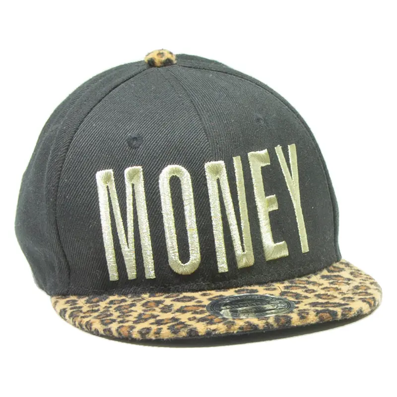 MONEY GANG Mens Snapback Cap Black M