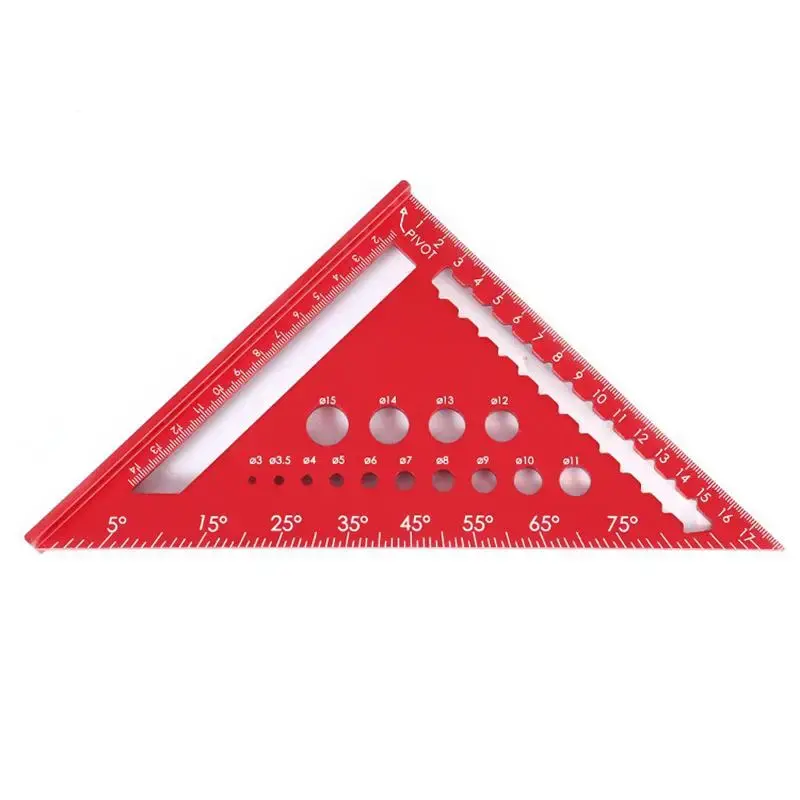 45-degree Thickened High-precision Aluminum Alloy Triangle Ruler, Woodworking Measuring Tool, Professional Hand Measuring To...