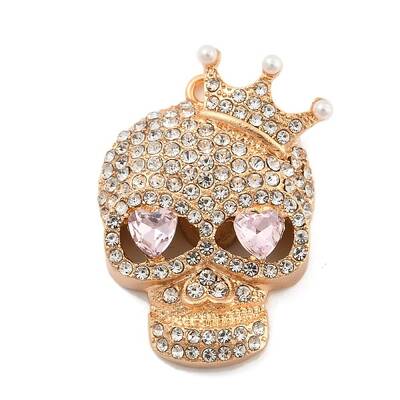 Alloy with Glass Rhinestone Pendants