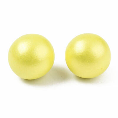 Painted Round Schima Wood Earrings for Girl Women