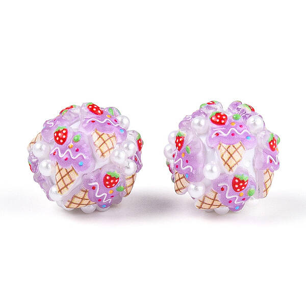 Round Resin Beads