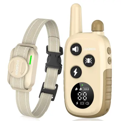 Jugbow Dog Collar-4200FT Dog Training Collar with Remote, IPX8 Waterproof E Collar for Dogs Training, Rechargeable e-Collar-D...