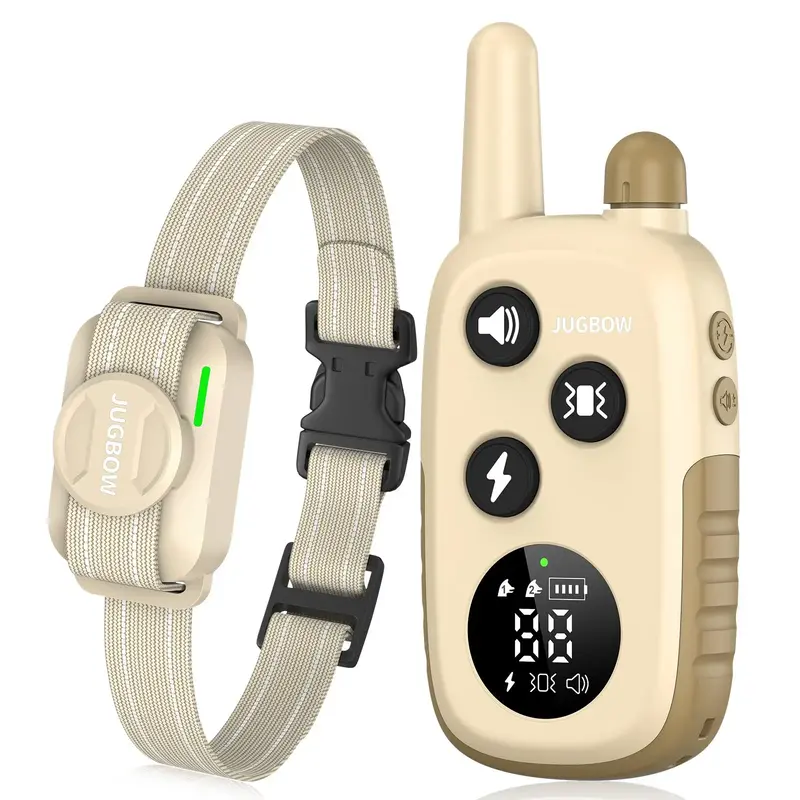 Jugbow Dog Collar-4200FT Dog Training Collar with Remote, IPX8 Waterproof E Collar for Dogs Training, Rechargeable e-Collar-D...