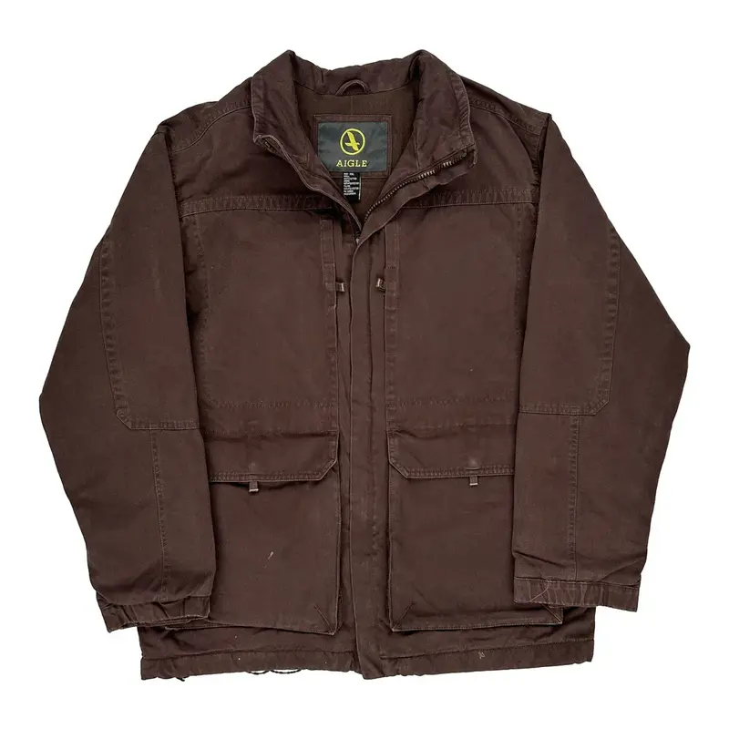 Aigle Jacket - 2XL Brown Cotton | Size: xx-large