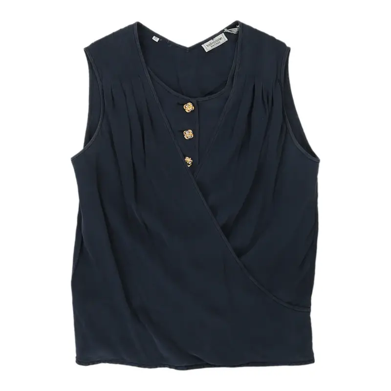 Valentino Blouse - Small Blue Silk | Size: small