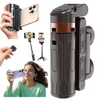 2025 New Mini Tripod, Bluetooth 5.2 Chip Compatible iPhone/Android for Remote Selfie Stick, Vlogs, Photography (Black) contro...