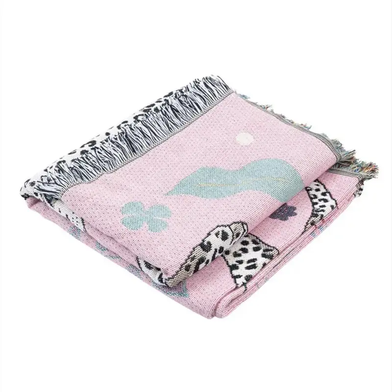 Boho Butterfly Print Knitted Throw Blanket, All Season Blanket, Breathable Comfortable Blanket, Comfy Bedding for Halloween D...