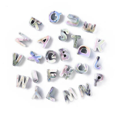 Opaque Rainbow Iridescent Acrylic Beads