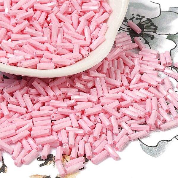 Baking Painted Glass Twist Bugle Beads
