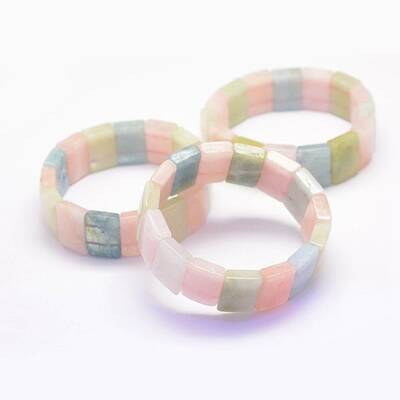 Natural Morganite Stretch Bracelets