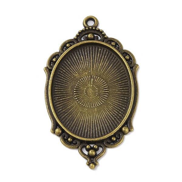 Tibetan Style Alloy Pendant Cabochon Settings