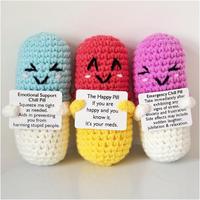 Cute Crochet Doll Ornament, 1 Count Emotional Inspirational Support Gift, Birthday Gift, Mother's Day Gift